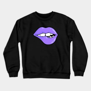 Kinky Purple Lips Crewneck Sweatshirt